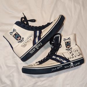 Men's Polo Ralph Lauren 11 D Solomon Crested high top sneakers